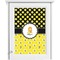 Honeycomb, Bees & Polka Dots Single White Cabinet Decal