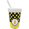 Honeycomb, Bees & Polka Dots Sippy Cup with Straw (Personalized)