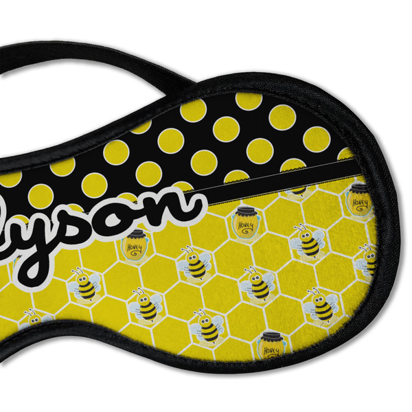Honeycomb, Bees & Polka Dots Sleeping Eye Mask - DETAIL Large