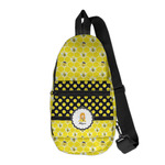 Honeycomb, Bees & Polka Dots Sling Bag (Personalized)