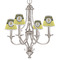 Honeycomb, Bees & Polka Dots Small Chandelier Shade - LIFESTYLE (on chandelier)