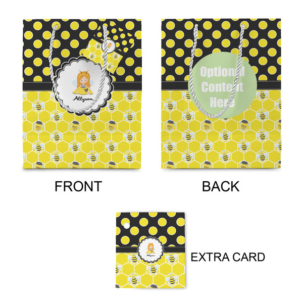 Honeycomb, Bees & Polka Dots Small Gift Bag - Approval