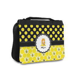 Honeycomb, Bees & Polka Dots Toiletry Bag - Small (Personalized)