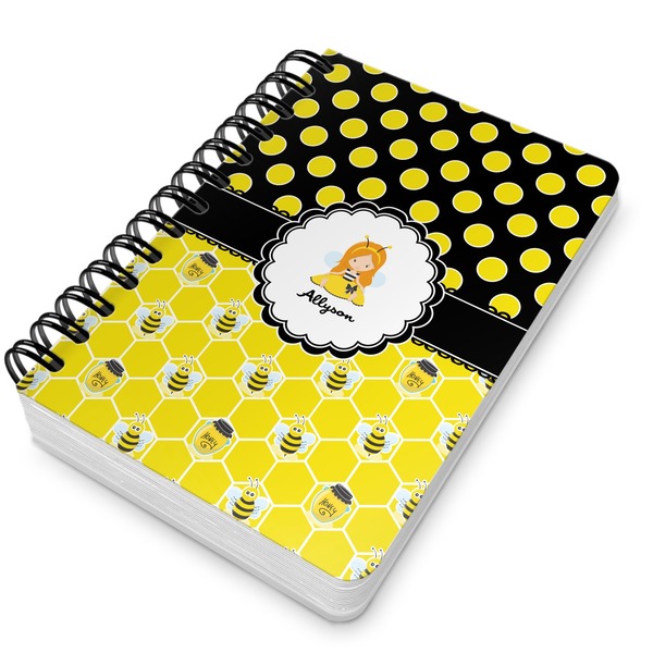 Honeycomb, Bees & Polka Dots Spiral Journal 5 x 7 - Main