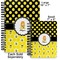 Honeycomb, Bees & Polka Dots Spiral Journal - Comparison