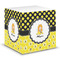 Honeycomb, Bees & Polka Dots Sticky Note Cube (Personalized)