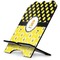 Honeycomb, Bees & Polka Dots Stylized Tablet Stand - Side View