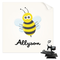 Honeycomb, Bees & Polka Dots Sublimation Transfer - Pocket (Personalized)