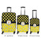 Honeycomb, Bees & Polka Dots Suitcase Set 1 - APPROVAL