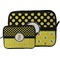 Honeycomb, Bees & Polka Dots Tablet Sleeve (Size Comparison)