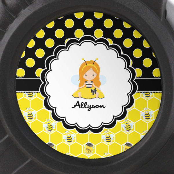 Honeycomb, Bees & Polka Dots Tape Measure - 25ft - detail