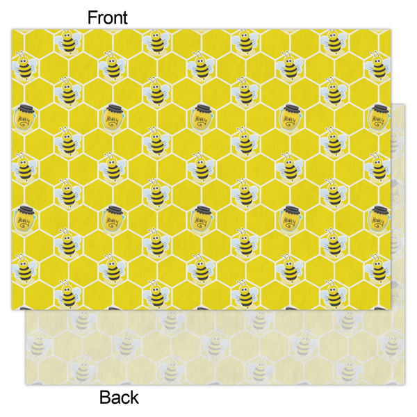 Honeycomb, Bees & Polka Dots Tissue Paper - Heavyweight - Large - Front & Back