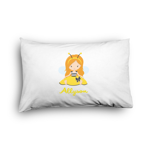 Custom Honeycomb, Bees & Polka Dots Pillow Case - Toddler - Graphic (Personalized)
