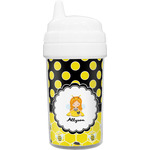 Honeycomb, Bees & Polka Dots Sippy Cup (Personalized)