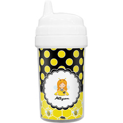 Honeycomb, Bees & Polka Dots Sippy Cup (Personalized)