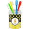 Honeycomb, Bees & Polka Dots Toothbrush Holder (Personalized)