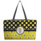 Honeycomb, Bees & Polka Dots Beach Totes Bag - w/ Black Handles (Personalized)