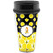 Honeycomb, Bees & Polka Dots Acrylic Travel Mug without Handle (Personalized)