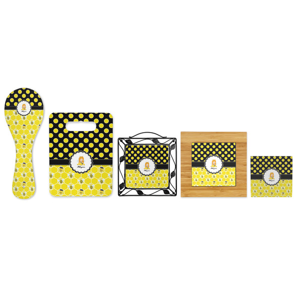 Honeycomb, Bees & Polka Dots Trivets