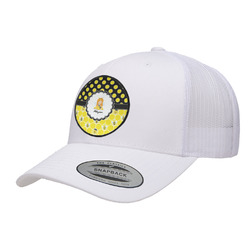 Honeycomb, Bees & Polka Dots Trucker Hat - White (Personalized)