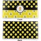 Honeycomb, Bees & Polka Dots Vinyl Check Book Cover - Front and Back