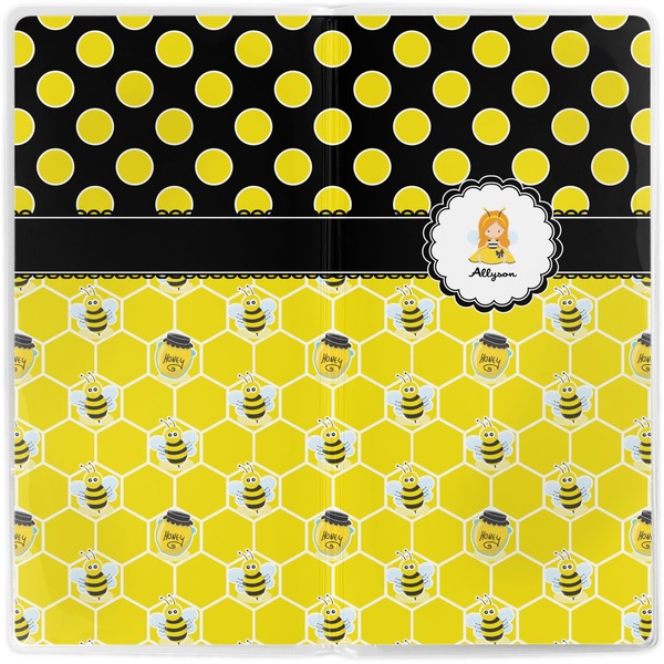Honeycomb, Bees & Polka Dots Vinyl Document Wallet - Apvl