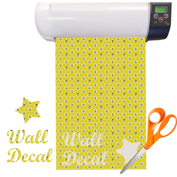 Custom Honeycomb, Bees & Polka Dots Vinyl Sheet (Re-position-able)