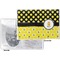 Honeycomb, Bees & Polka Dots Vinyl Passport Holder - Flat Front and Back