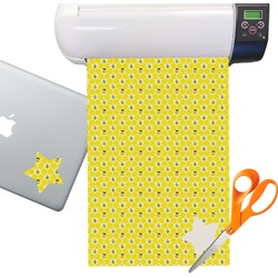 Honeycomb, Bees & Polka Dots Sticker Vinyl Sheet (Permanent)