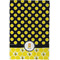 Honeycomb, Bees & Polka Dots Waffle Weave Towel - Full Color Print - Approval Image