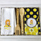 Honeycomb, Bees & Polka Dots Waffle Weave Towels - 2 Print Styles