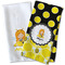 Honeycomb, Bees & Polka Dots Waffle Weave Towels - Two Print Styles