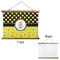 Honeycomb, Bees & Polka Dots Wall Hanging Tapestry - Landscape - APPROVAL