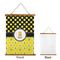 Honeycomb, Bees & Polka Dots Wall Hanging Tapestry - Portrait - APPROVAL