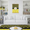 Honeycomb, Bees & Polka Dots Wall Hanging Tapestry - Portrait - IN CONTEXT