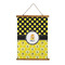 Honeycomb, Bees & Polka Dots Wall Hanging Tapestry - Portrait - MAIN