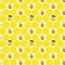Honeycomb, Bees & Polka Dots Wallpaper & Surface Covering (Water Activated 24"x 24" Sample)