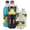 Honeycomb, Bees & Polka Dots Water Bottle Label - Multiple Bottle Sizes