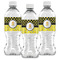 Honeycomb, Bees & Polka Dots Water Bottle Labels - Front View