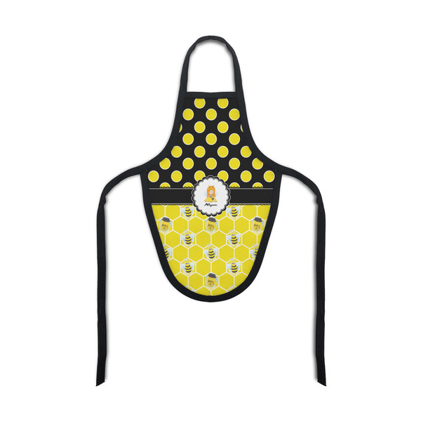 Custom Honeycomb, Bees & Polka Dots Bottle Apron (Personalized)