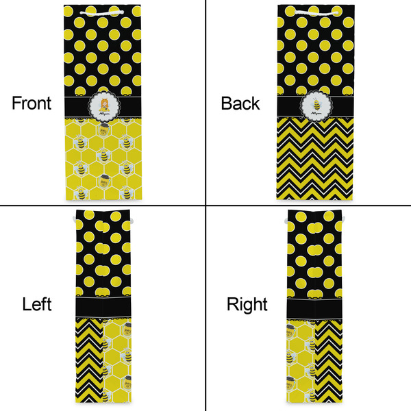 Honeycomb, Bees & Polka Dots Wine Gift Bag - Gloss - Approval