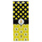 Honeycomb, Bees & Polka Dots Wine Gift Bag - Gloss - Front
