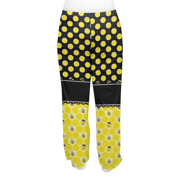 Honeycomb, Bees & Polka Dots Women's Pj on model - Back