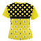 Honeycomb, Bees & Polka Dots Women's T-shirt Back