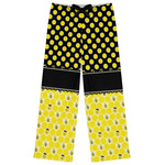 Honeycomb, Bees & Polka Dots Womens Pajama Pants - M