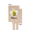 Honeycomb, Bees & Polka Dots Wooden 6.25" Stir Stick - Rectangular - Single - Front & Back