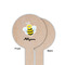 Honeycomb, Bees & Polka Dots Wooden 6" Food Pick - Round - Single Sided - Front & Back