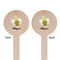 Honeycomb, Bees & Polka Dots Wooden 7.5" Stir Stick - Round - Double Sided - Front & Back