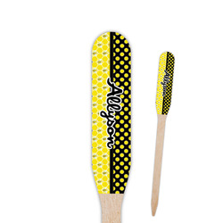 Honeycomb, Bees & Polka Dots Paddle Wooden Food Picks (Personalized)