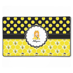 Honeycomb, Bees & Polka Dots XXL Gaming Mouse Pad - 24" x 14" (Personalized)